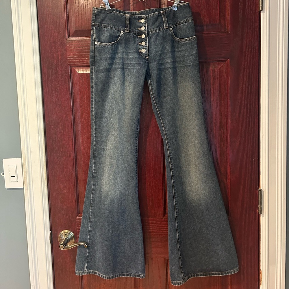 Sisley Dark Blue Flare Jeans